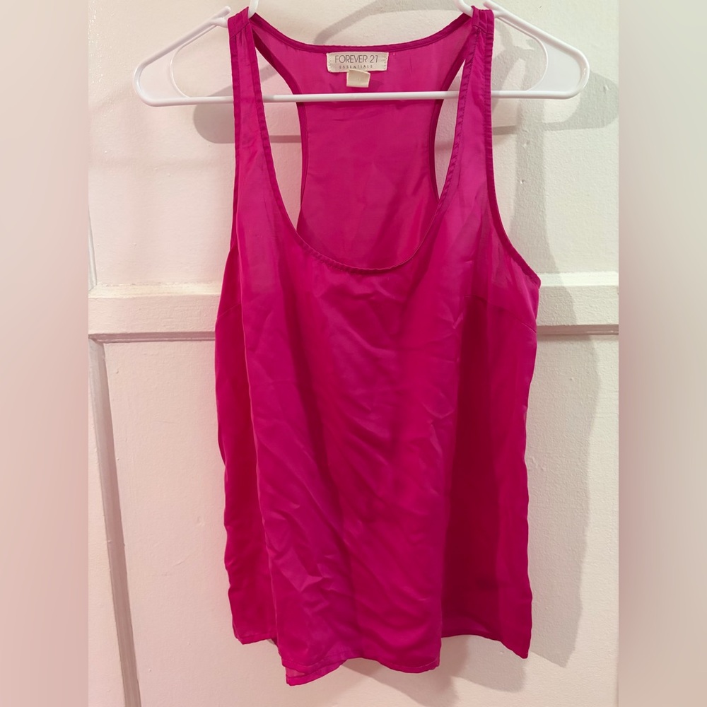 Goodwill May 2026 - 
Forever 21 Essentials Bright Pink Fuchsia Tank Top Small S
